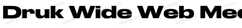 Druk Wide Web Medium字体转换